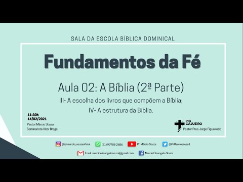 Sala da Escola Bíblica Dominical - Fundamentos da Fé