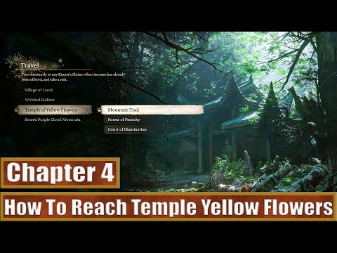 How To Reach Upper Hollow To Temple Yellow Flowers: Black Myth Wukong