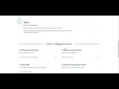 How To Video: e-filing