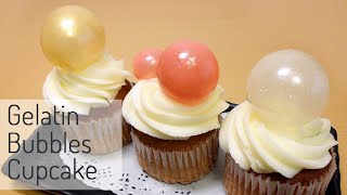 젤라틴버블 컵케익 How to decorate a Gelatin bubbles cupcake