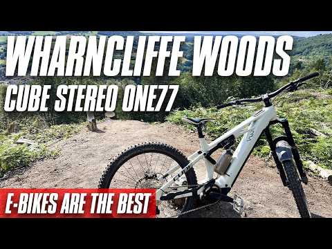 E-Bikes at Wharncliffe Woods IS THE BEST - Cube Stereo One77 SLX