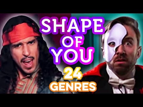 24 Genres. Two Artists. One song - Shape of You Ed Sheeran