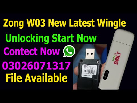 W03 Zong Device Unlock Full Guide | Permanent Solution