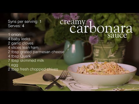 Slimming World carbonara sauce recipe 1 Syn