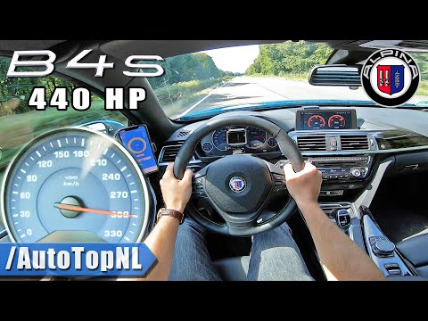 ALPINA B4 S *300KM/H* on AUTOBAHN [NO SPEED LIMIT] by AutoTopNL