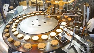 Automatic Cake Processing Machines Inside The Cake Factory - Fruitcake, Doughnuts, Cheesecakes