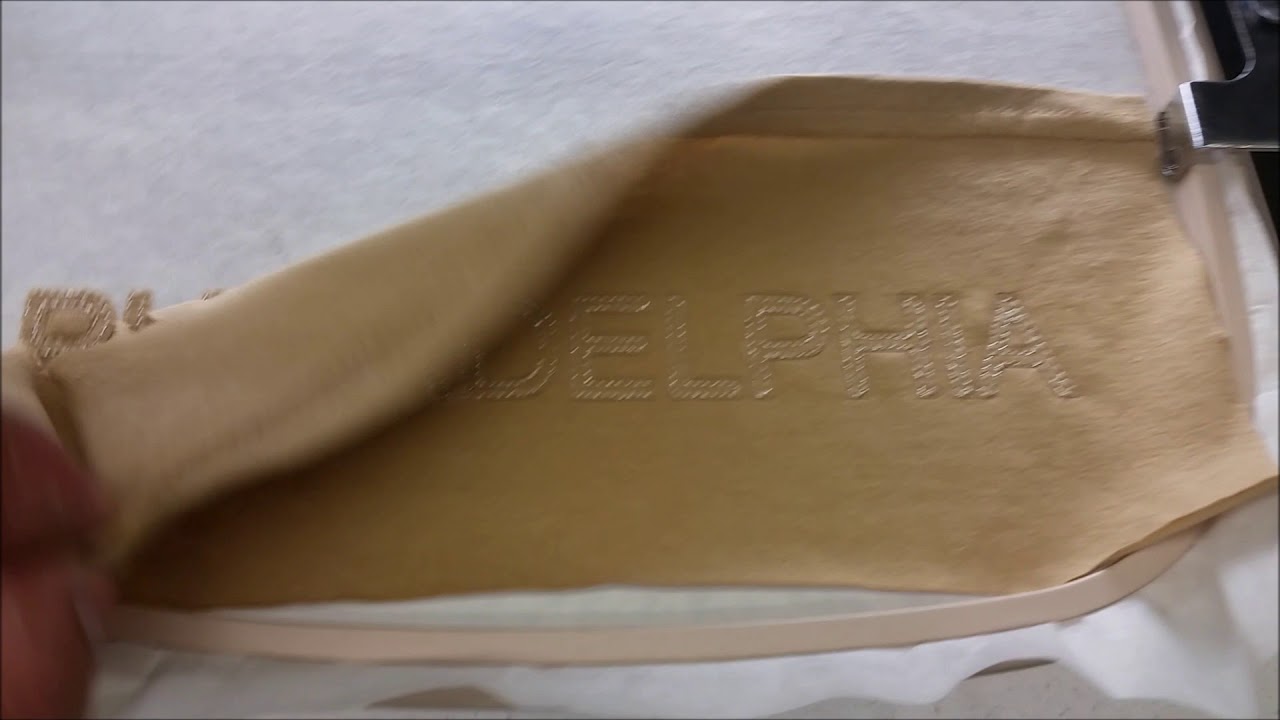 LaserBridge – Applique each letter of PHILADELPHIA