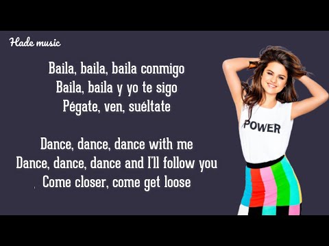 Selena Gomez, Rauw Alejandro - Baila Conmigo (English Translation) (Lyrics / Letra)