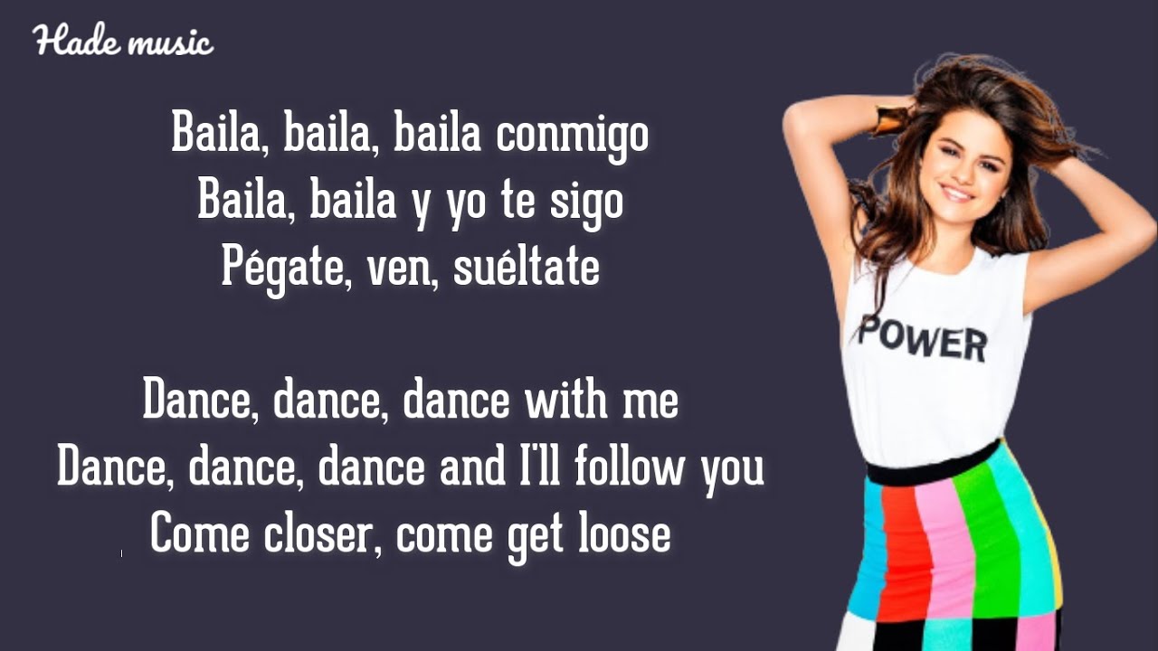 Selena Gomez, Rauw Alejandro - Baila Conmigo  Lyrics in English | Watch lyrics video