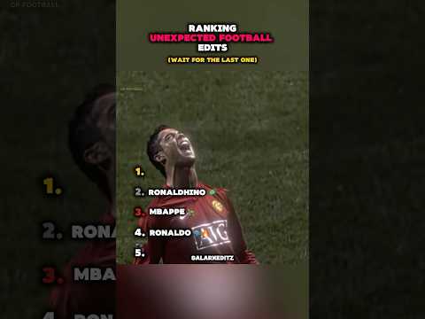 Ranking Unexpected Football Edits #shorts #football #ranking