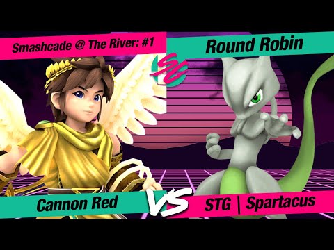 Smashcade @ The River #1: P+ RR STG | Spartacus (Mewtwo) VS Cannon Red (Pit)