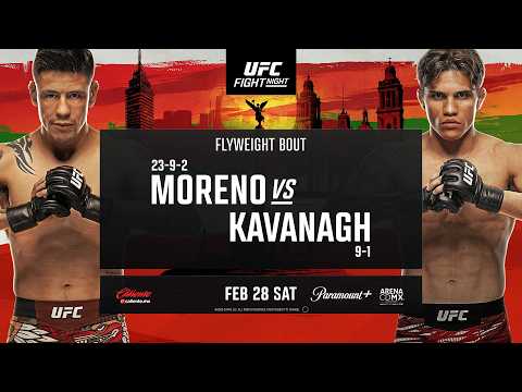 UFC Mexico: Moreno vs. Kavanagh Betting Odds Courtesy Of MyBookie