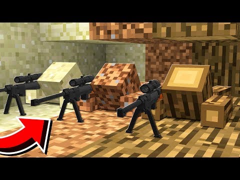 UnspeakableReacts - INVISIBLE CAMO SNIPER BATTLE MINECRAFT TROLL!