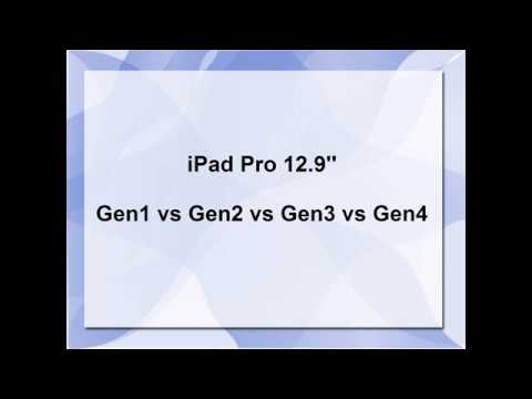 iPad Pro 12.9'' Gen1 vs Gen2 vs Gen3 vs Gen4