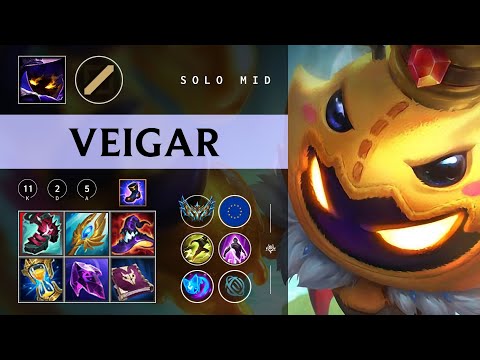 Veigar Mid vs Akali - EUW Challenger Patch 26.01