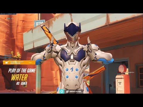 Overwatch Korean Genji God WATER Showing His Sick Gameplay Tricks