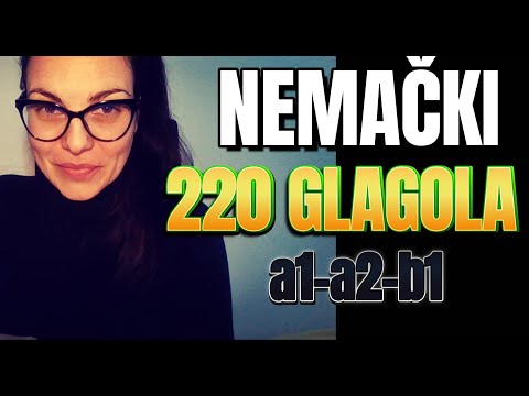NEMAČKI  - 220 GLAGOLA A1-A2 - B1 NIVO - BRZA PROVERA ZNANJA - BEZ GLAGOLA NEMA REČENICE