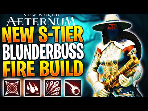 THIS FIRE STAFF BLUNDERBUSS BUILD HAS INSANE DPS! New World Build