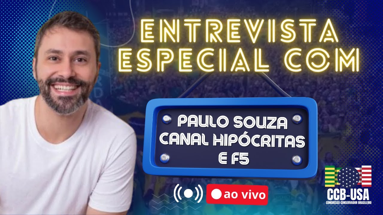 AO VIVO: PAULO SOUZA (HIPÓCRITAS E F5) ENTREVISTA EXCLUSIVA PRA ACABAR A SAUDADE