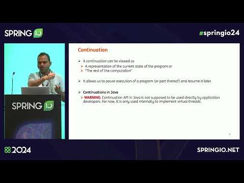 Continuations: The magic behind virtual threads in Java by Balkrishna Rawool @ Spring I/O 2024