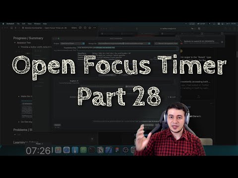 [iOS Dev] Open Focus Timer, pt. 28 | SwiftUI App Development thumbnail