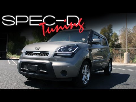 SPECDTUNING INSTALLATION VIDEO: 2010-2011 KIA SOUL HEADLIGHT PROJECTOR HEADLIGHTS
