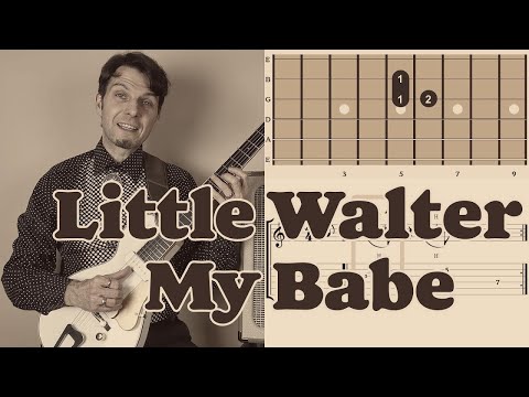 My Babe (Little Walter) Gitarre Tutorial - leicht (einfache Bluesbegleitung für Rhythmus Gitarre 2)