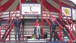 preview picture of video ''Wall of Death' Crowd Warm-Up at Barber Vintage Motorsports Festival 10-11-14'