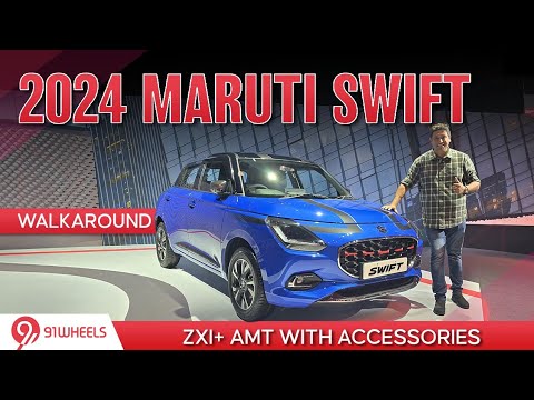 2024 Maruti Swift walkaround | Modified ZXI+ with accessories | Mileage of over 25kmpl