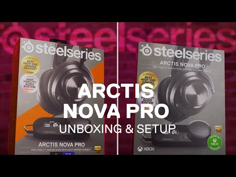 Ausinės žaidimams SteelSeries Arctis Nova Pro, Skirta PC ir PlayStation, Juodos spalvos video