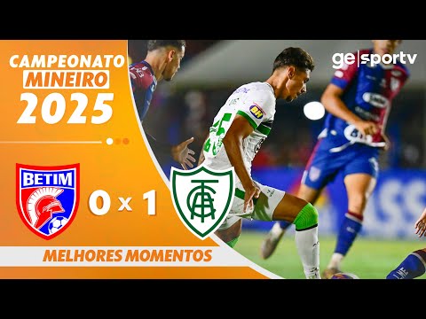 Gols e lances de Betim x América-MG