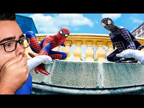TEAM SPIDERMAN vs VENOM in REAL LIFE (Reaction)
