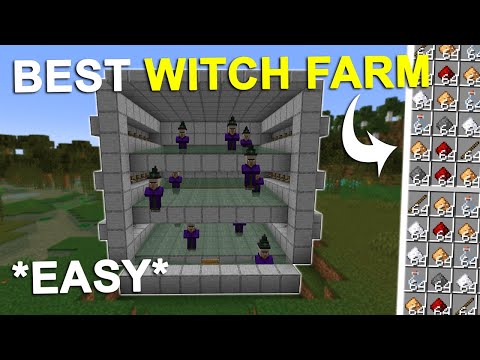 Minecraft EASY Witch Farm Best Design 1.20 Tutorial