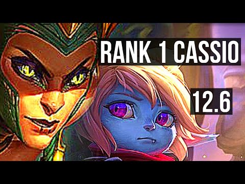 CASSIOPEIA vs POPPY (TOP) | Rank 1 Cassio, Rank 6, 9 solo kills, 15/2/5 | KR Challenger | 12.6