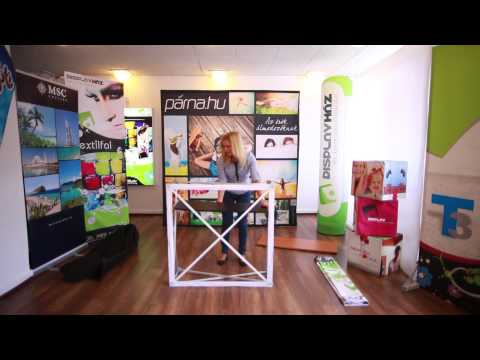 Textil pop up pult összeállítási útmutató