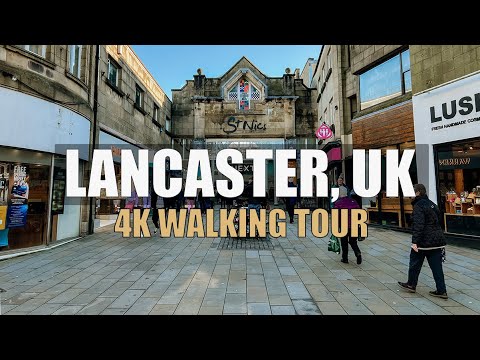 LANCASTER, UK | 4K Walking Tour | 2024 HDR | UK Countryside