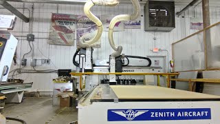 Making airplane parts inside the Zenith Aircraft factory today