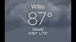 Weather in Willis, TX June 19, 2024