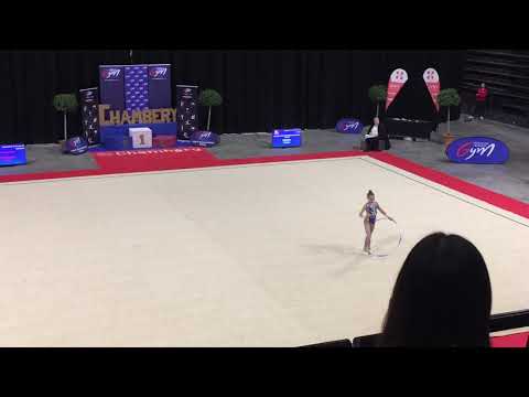 Arina Litinova cerceau - Nat A 12-13 ans - France Chambéry 2019