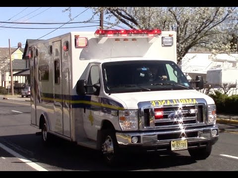 Point Pleasant Beach EMS Squad 34 Ambulance 345 And Ambulance 348 Responding 4-3-16
