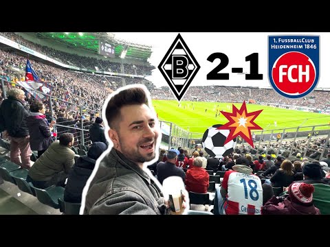 BORUSSIA MÖNCHENGLADBACH vs. 1. FC HEIDENHEIM ⚪️🔴🔵 Stadionvlog ⚽️ viel Bier🍺 & Essen🌭 | S7EVEN