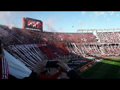 "Recibimiento River vs Boca 2019" Barra: Los Borrachos del Tablón • Club: River Plate