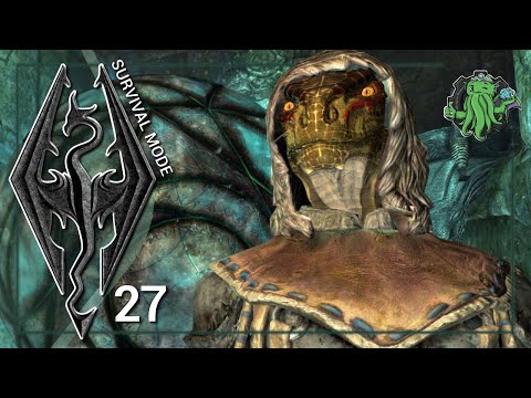 Setting Kodlak Free & Saarthal Danger - Skyrim Survival - Part 27 - Argonian Mage