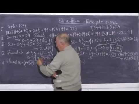 1/2 Lectia 611 - Distributivitatea inmultirii Scoaterea in factor comun Sume Gauss - Tema Clasa 5
