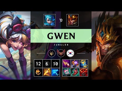Gwen Jungle vs Jarvan IV - KR Grandmaster Patch 25.13