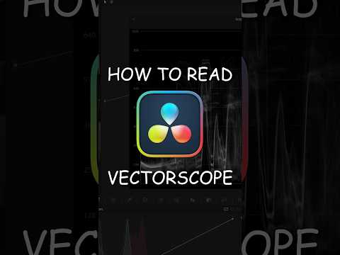 How to read the VECTORSCOPE!🧑‍💻🤝 #davinciresolve