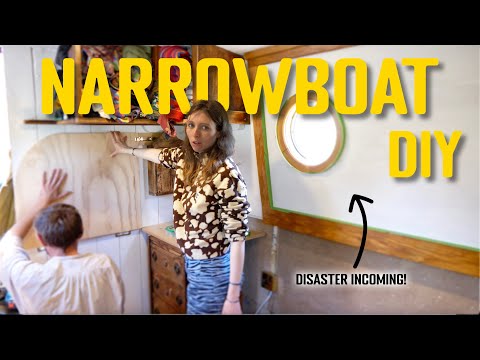NARROWBOAT BEDROOM renovation...and a bit of a DIY disaster | Narrowboat Interior | EP52