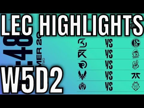 LEC Highlights ALL GAMES Week 5 Day 2 Summer 2020 League of Legends EULEC