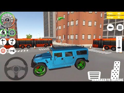 Car Driving School 2019: Blue Hummer Driving Green Wheels - Android GamePlay HD