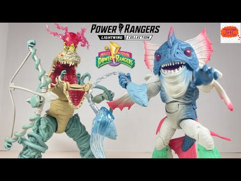 POWER RANGERS Snizzard and Pirantishead Lightning Collection Action Figure Review Monster Snake Fish